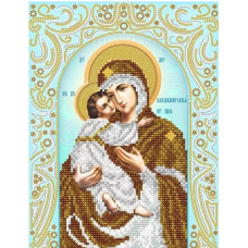 Схема для вишивання бісером ікони. Володимирської божественної матері