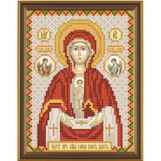 Схема для вишивання бісером ікони Пресвятої Богородиці “Словотроб бити“