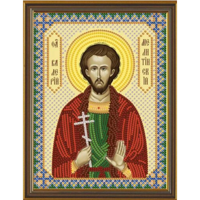 Схема для вишивання бісером ікони Святої Валерій.