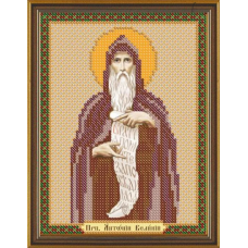 Схема для вишивання бісером ікони Святий Антоній.