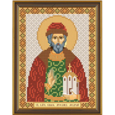 Схема для вишивання бісером ікони Святого Ярослава.