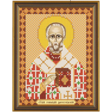 Схема для вишивання бісером ікони Святої Генадії.