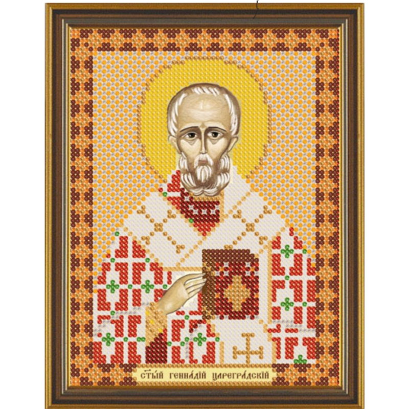 Схема для вишивання бісером ікони Святої Генадії. Схема для вишивання бісером ікони Святої Генадії.