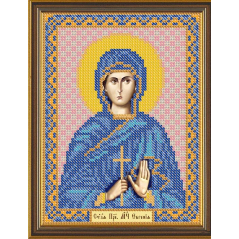 Схема для вишивання бісером ікони Святої Євгенії