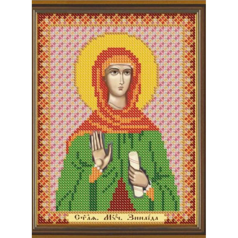 Схема для вишивання бісером ікони Святої Зініїда. Схема для вишивання бісером ікони Святої Зініїда.