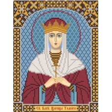 Схема для вишивання бісером ікони Святої Тамара.