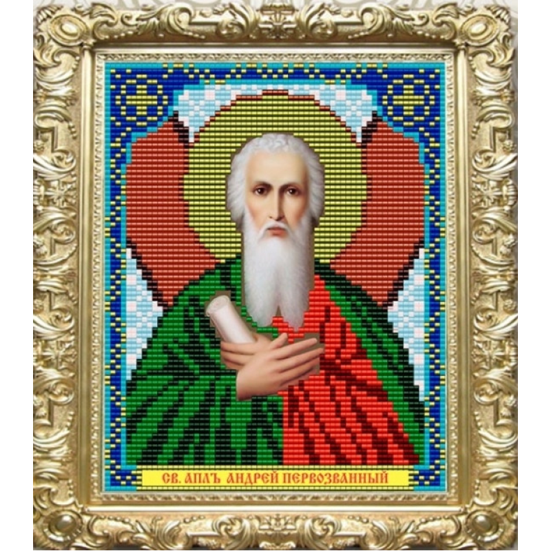 Схема для вишивання бісером ікони. Святий Андрій.