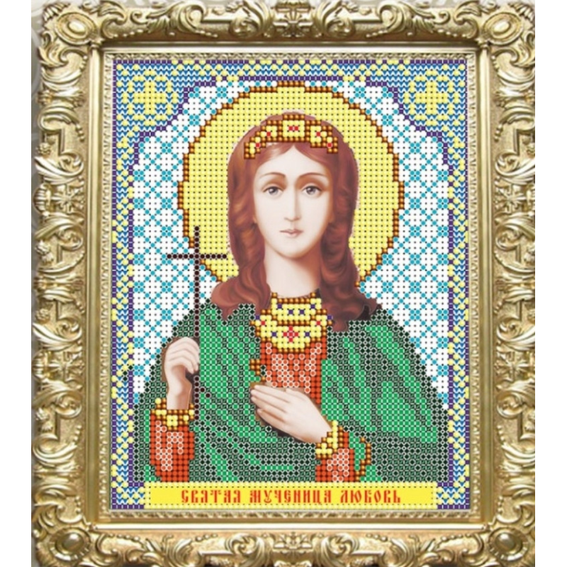 Схема для вишивання бісером ікони. Свята Любов.