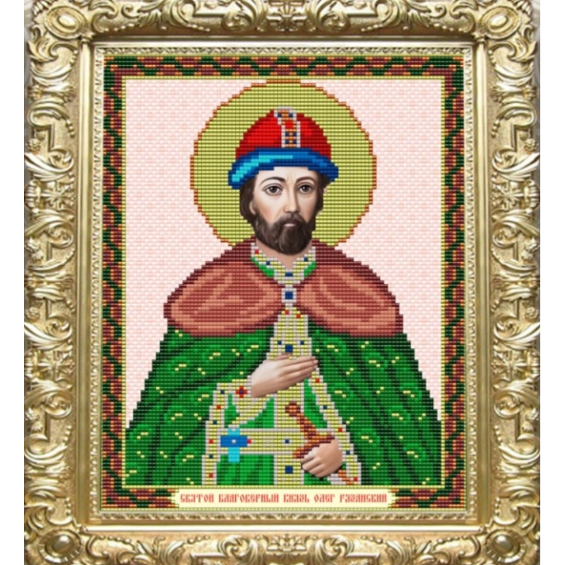 Схема для вишивання бісером ікони. Святий Олег Схема для вишивання бісером ікони. Святий Олег