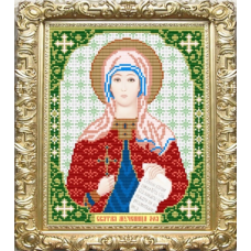 Схема для вишивання бісером ікони. Свята Зоя.