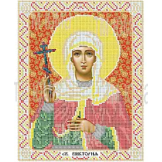 Схема для вишивання бісером ікони. Свята Вікторія