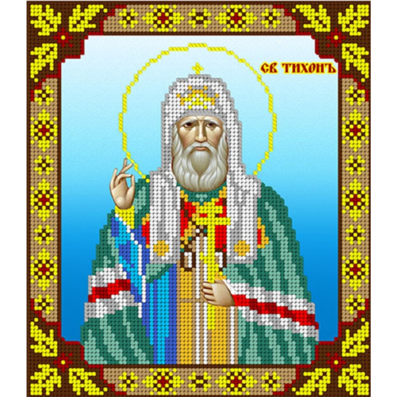 Схема для вишивання бісером ікони. Свято Тихон.