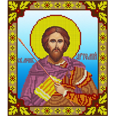Схема для вишивання бісером ікони. Святой Артемий.