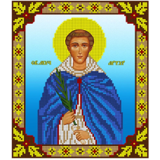 Схема для вишивання бісером ікони. Святий Артур.