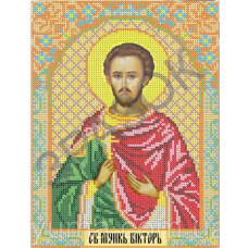 Схема для вишивання бісером ікони. Святий Віктор.
