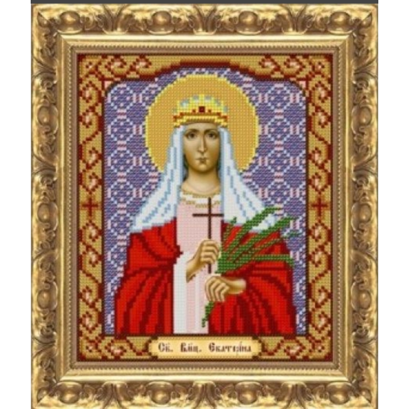 Схема для вишивання бісером ікони. Свята Катерина Схема для вишивання бісером ікони. Свята Катерина