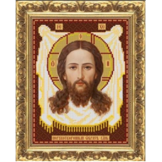 Схема для вишивання бісером ікони. Спас Нерукотворний
