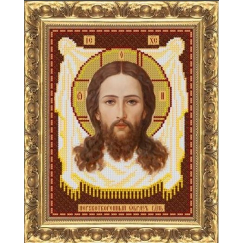Схема для вишивання бісером ікони. Спас Нерукотворний Схема для вишивання бісером ікони. Спас Нерукотворний