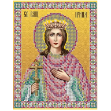 Схема для вишивання бісером ікони. Святая Ірина.