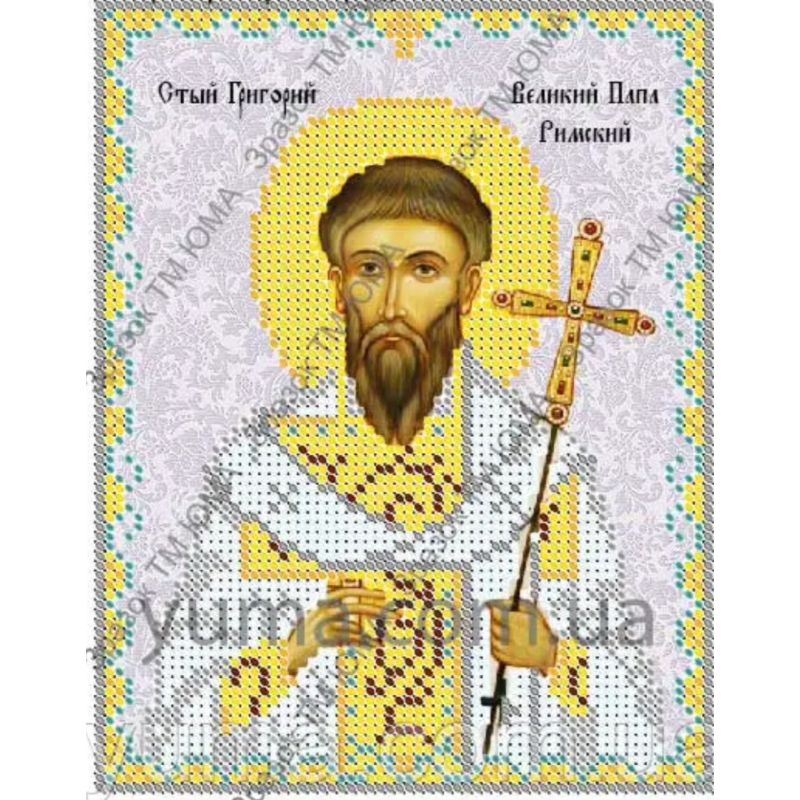 Схема для вишивання бісером ікони. Святий Георгій. Схема для вишивання бісером ікони. Святий Георгій.