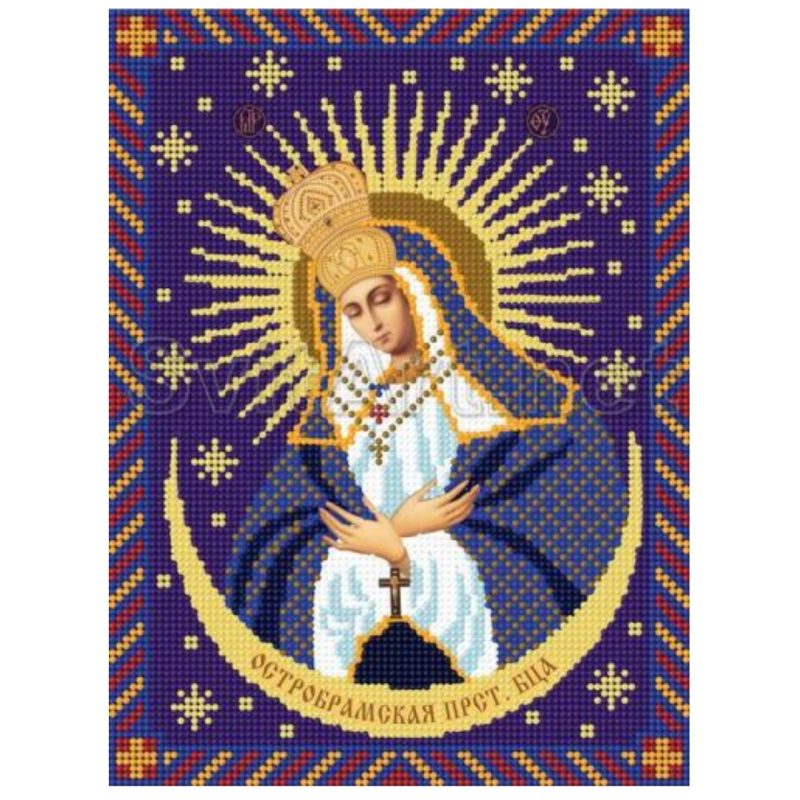 Схема для вишивання бісером ікони. Гостробрамська Схема для вишивання бісером ікони. Гостробрамська