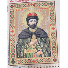 Схема для вишивання бісером ікони. Святий Олег