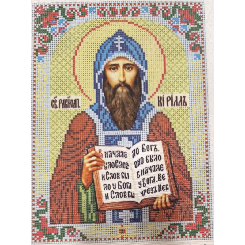 Схема для вишивання бісером ікони. Святий Кирил