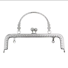Фермуар для сумки 20 см сріблястий