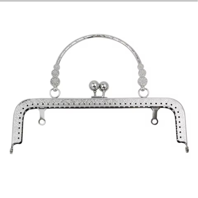 Фермуар для сумки 20 см сріблястий