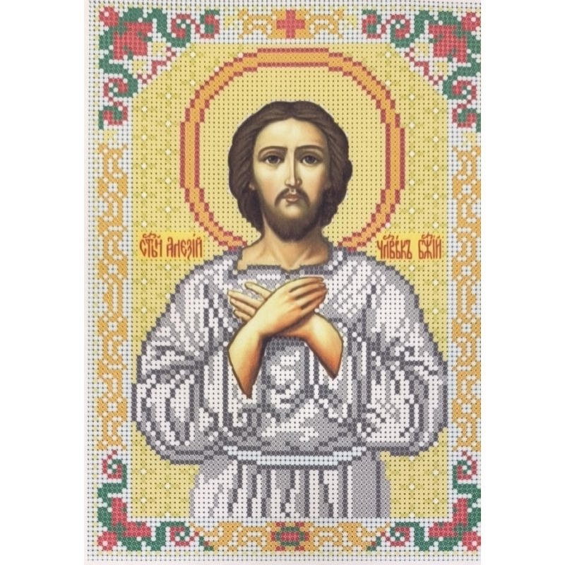 Схема для вишивання бісером ікони. Святий Алексій