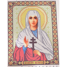 Схема для вишивання бісером ікони. Свята Євгенія