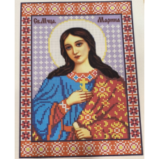 Схема для вишивання бісером ікони. Свята Марина