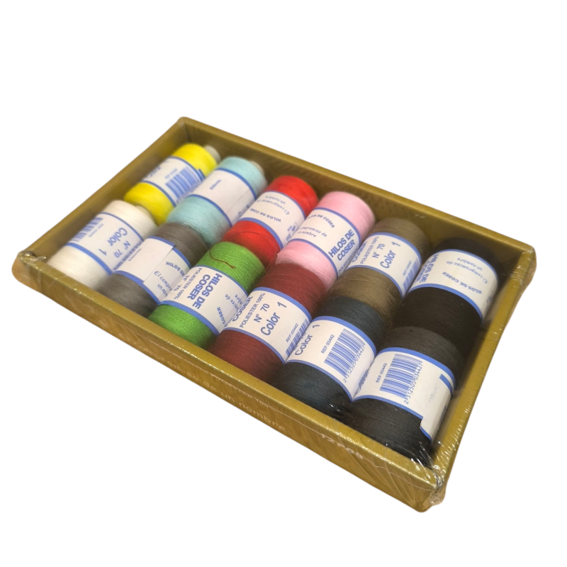 Нитки для шиття No70, 12 шт.