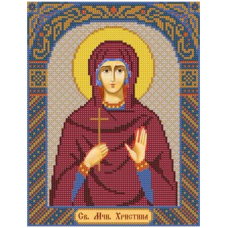 Схема для вишивання бісером ікони Святої Катерини.