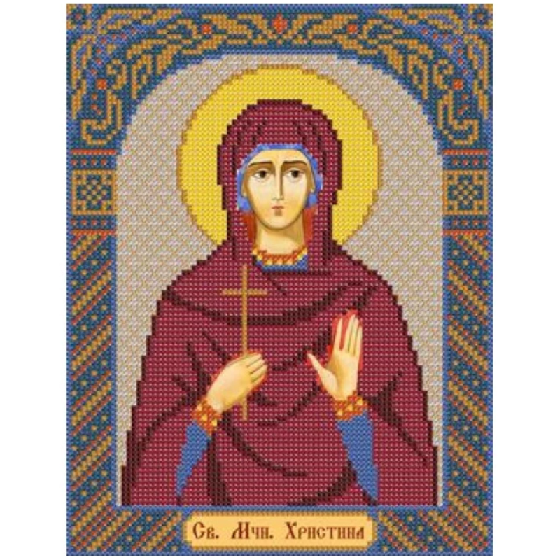 Схема для вишивання бісером ікони Святої Катерини. Схема для вишивання бісером ікони Святої Катерини.