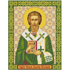 Схема для вишивання бісером ікони Святого Валентина.