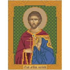Схема для вишивання бісером ікони Святої Євгенії.