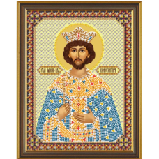 Схема для вишивання бісером ікони Святої Євгенії.