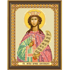 Схема для вишивання бісером ікони Святого Олександра.