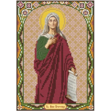 Схема для вишивання бісером ікони Святої Анни.