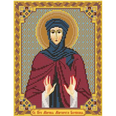 Схема для вишивання бісером ікони Свята Марта.