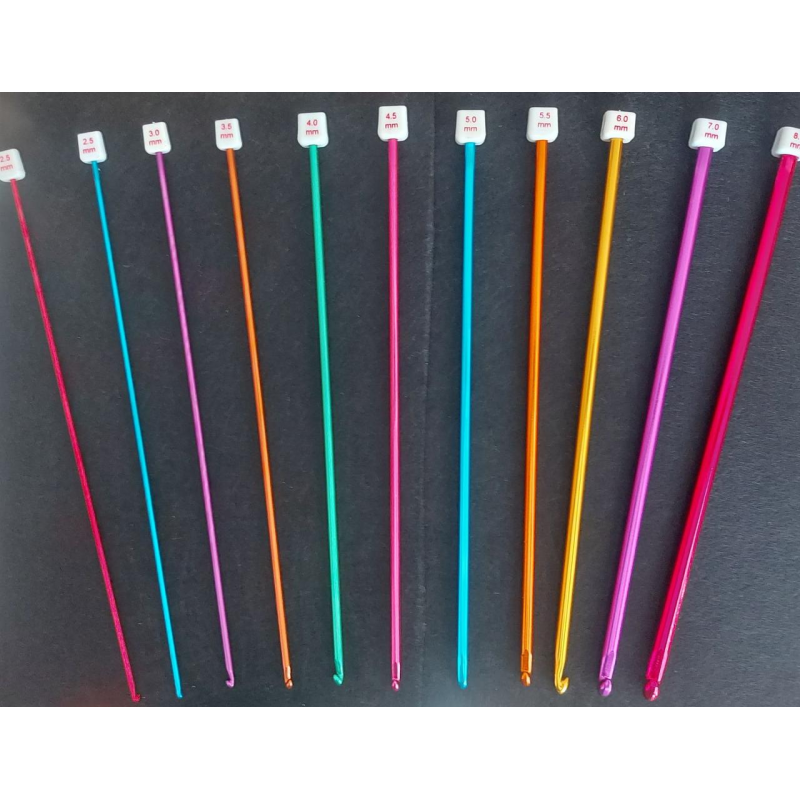 Набір туніських гачків для в“язання 27 см Набір туніських гачків для в“язання 27 см