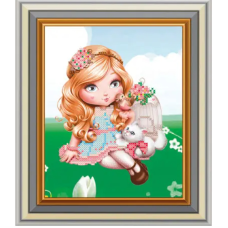 Схема для вишивання бісером. Парасолька для янголятко.