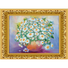 Схема для вишивання бісером. Ромашки