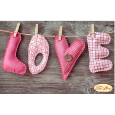 Схема для вишивання бісером. Love.