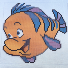 Схема для вишивання бісером. Флаундер.