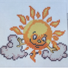 Схема для вишивання бісером. Сонечко.