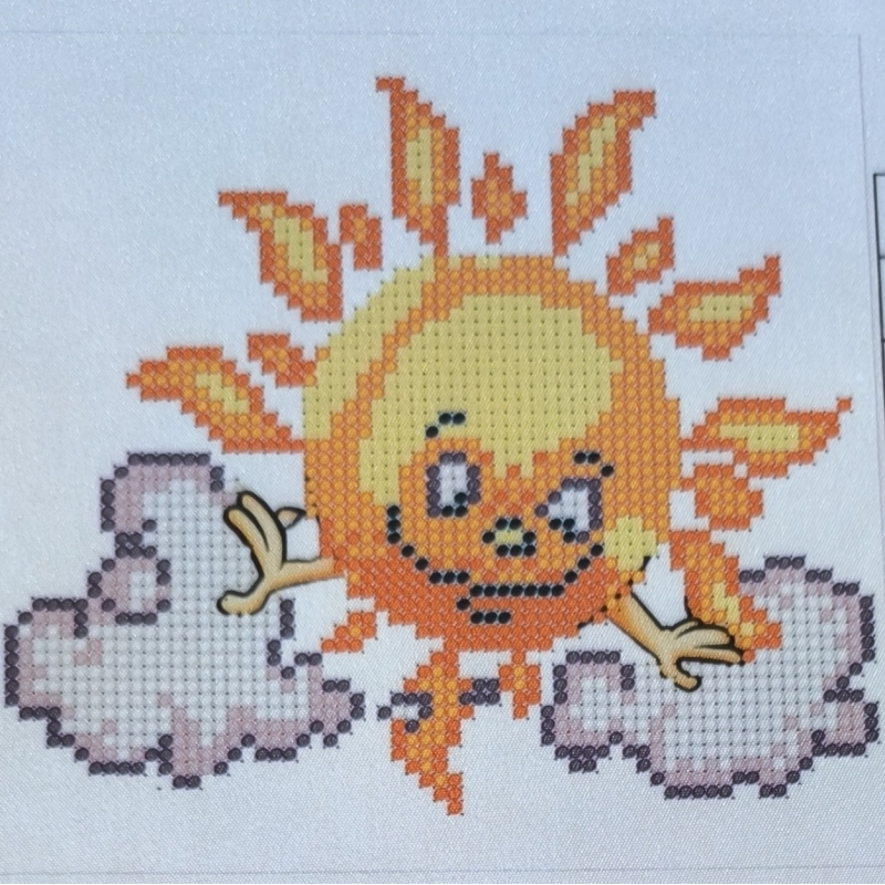 Схема для вишивання бісером. Сонечко.