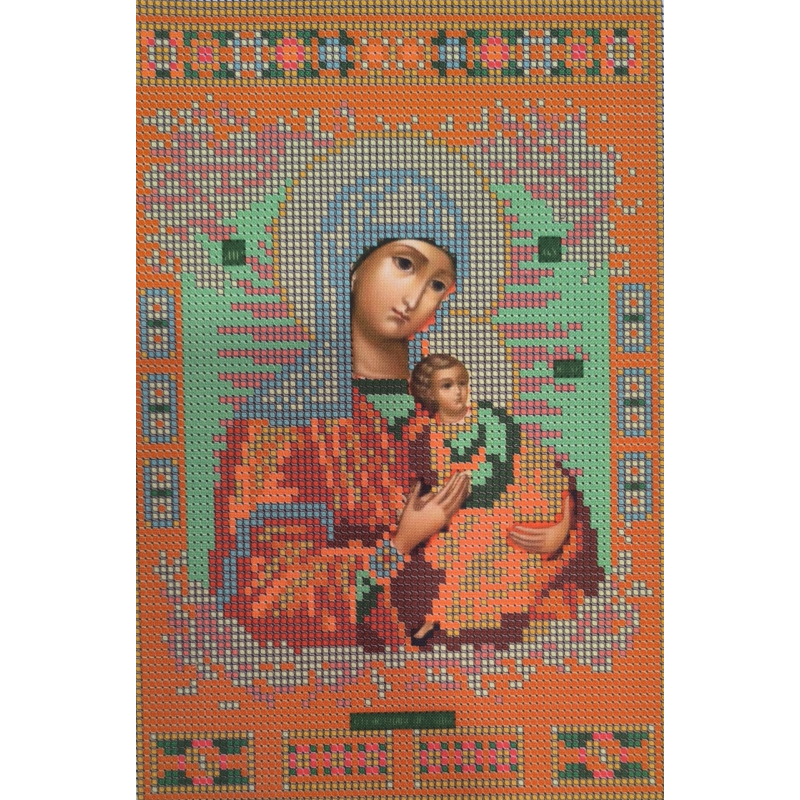 Схема для вишивання бісером ікони БМ Пристрасна. Схема для вишивання бісером ікони БМ Пристрасна.