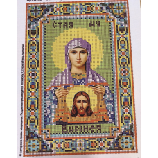 Схема для вишивання бісером ікони Святого Вероніка.
